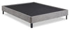 Amos Upholstered Platform Bed in Grey Fabric with Tufted Headboard - King Size | Lit plateforme Amos rembourré en tissu gris avec tête de lit capitonnée - format très grand lit