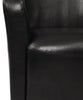 Zello 29.92" Faux Leather Accent Chair with Wood Legs - Black | Fauteuil d’appoint Zello de 29,92 po en similicuir avec pattes en bois - noir