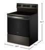 Whirlpool 5.3 Cu. Ft. Electric Range with Air Cooking – Black on Stainless - YWFES5730SV | Cuisinière électrique Whirlpool de 5,3 pi3 avec cuisson à air – noir sur acier inoxydable - YWFES5730SV