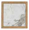 Marina 25” Contemporary End Table with Stone Tile - Natural | Table de bout contemporaine Marina de 25 po avec carreau en pierre - naturelle