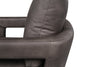 Ever 28" Swivel Leather-Like Fabric Accent Chair – Dark Brown  | Fauteuil d’appoint pivotant Ever de 28 po en tissu d’apparence cuir - brun foncé