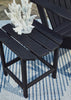 Bask Outdoor Patio End Table - 15"W, High Density Plastic, UV & Weather Resistant - Black | Table de bout Bask 15 po (L) pour la terrasse à l’extérieur, plastique haute densité, résistant aux rayons UV et aux intempéries - noire