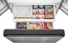 Midea 22.6 Cu. Ft. 33” Counter-Depth French Door Refrigerator with Ice Maker - MRF23I7AST | Réfrigérateur Midea de 22,6 pi3 et de 33 po de profondeur comptoir à portes françaises avec machine à glaçons - MRF23I7AST