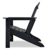 Bask Outdoor Patio Adriondack Chair - High Density Plastic, UV & Weather Resistant - Black | Chaise Adirondack Bask pour la terrasse à l’extérieur, plastique haute densité, résistant aux rayons UV et aux intempéries - noire