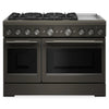 KitchenAid 6.3 Cu. Ft. 6 Burner Dual Fuel Range with Griddle – Black Ore - KFDD948SBE | Cuisinière hybride KitchenAid de 6,3 pi³ à 6 brûleurs avec plaque chauffante - minerai noir - KFDD948SBE