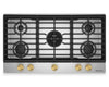 KitchenAid Gas-on-Metal Cooktop with Integrated Wok Grate – Stainless Steel - KCGK736SSS | Surface de cuisson à gaz sur métal KitchenAid avec grille pour wok intégrée - acier inoxydable - KCGK736SSS