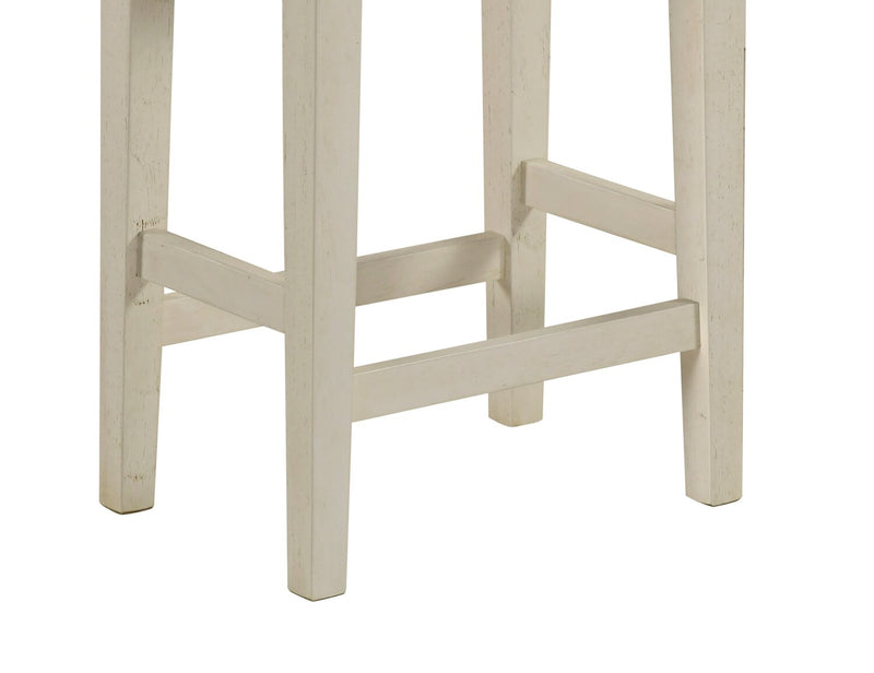 Nyles 60\" Contemporary Dining Table with 3 Counter-Height Stools and USB Ports- Buttermilk