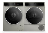 Bosch 800 Series 2.4 Cu. Ft. Front-Load Washer and 4 Cu. Ft. Heat Pump Dryer