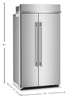 Kitchenaid 42" 25.5 Cu. Ft. Built-In Side-by-Side Refrigerator – Stainless Steel - KBSN742SPS | Réfrigérateur encastré KitchenAid de 25,5 pi3 et de 42 po à compartiments juxtaposés - acier inoxydable - KBSN742SPS