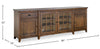 Wesley 90" Traditional TV Stand with Storage and Cable Management for TVs up to 95" - Toasted Nutmeg | Meuble pour téléviseur traditionnel Wesley de 90 po avec rangement et système de gestion des câbles