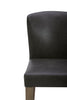 Arlo Dining Chair with Vegan Leather Fabric - Charcoal | Chaise de salle à manger Arlo en tissu de cuir végétalien - anthracite