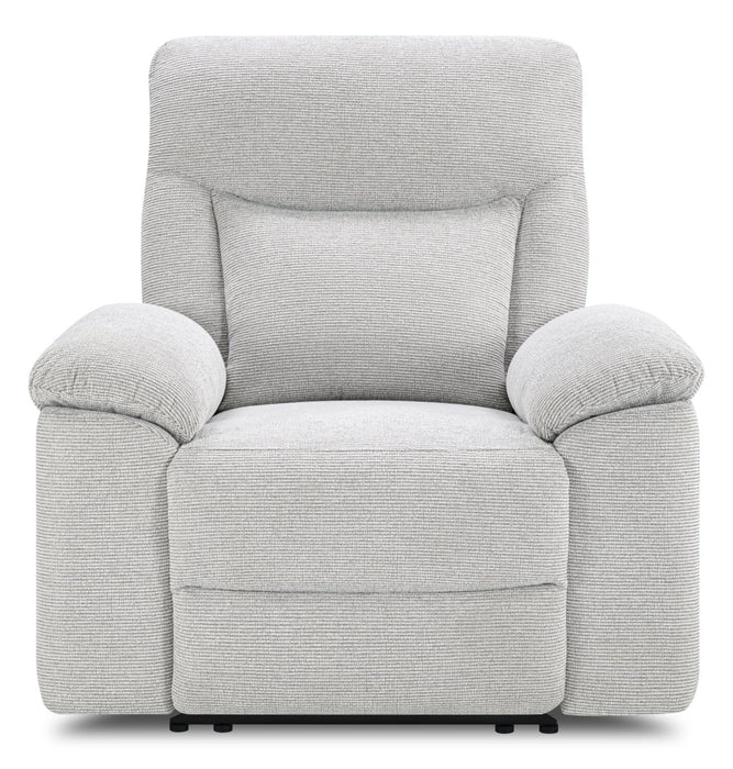 Spencer 41.3\" Chenille Fabric Power Reclining Chair - Grey