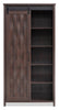 Sienna 33.5" Accent Storage Cabinet with Sliding Door - Dark Oak | Armoire décorative de rangement Sienna de 33,5 po avec porte coulissante - chêne foncé | SIENNACC