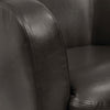 Zello 29.92" Faux Leather Accent Chair with Wood Legs - Brown | Fauteuil d’appoint Zello de 29,92 po en similicuir avec pattes en bois - brun