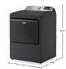 Maytag 7.4 Cu. Ft. Top Load Gas Dryer with Advanced Moisture Sensing – Midnight Steel - MGD6205RF | Sécheuse à gaz Maytag à chargement par le haut de 7,4 pi3 avec détection d’humidité avancée - acier minuit - MGD6205RF