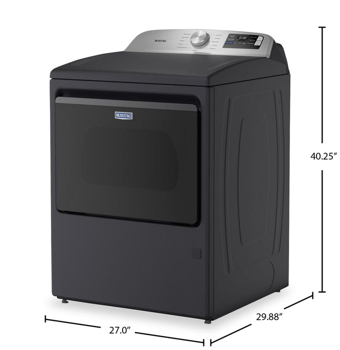Maytag 7.4 Cu. Ft. Top Load Gas Dryer with Advanced Moisture Sensing – Midnight Steel - MGD6205RF