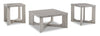 Cecily 35.5” Modern 3-Pack Coffee + 2 End Tables - White | Ensemble de 3 tables modernes Cecily de 35,5 po, table à café et 2 tables de bout - blanc