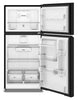 Whirlpool 29.5" 19 Cu. Ft. Top Freezer Refrigerator – Black - WRTX5419SB | Réfrigérateur Whirlpool de 19 pi³ et de 29,5 po à congélateur supérieur - noir - WRTX5419SB