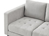 Metro 57" Fabric Loveseat with Tufted Seat Cushions and Reversible Back Cushions - Neutral | Causeuse Metro de 57 po en tissu avec coussins de siège capitonnés et coussins de dossier réversibles - neutre