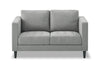 Metro 57" Fabric Loveseat with Tufted Seat Cushions and Reversible Back Cushions - Grey | Causeuse Metro de 57 po en tissu avec coussins de siège capitonnés et coussins de dossier réversibles - grise