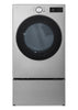 LG 7.4 Cu. Ft. Smart Front-Load Electric Dryer with AI Sensory Dry - Graphite Steel - DLEX5800V | Sécheuse électrique intelligente LG à chargement frontal de 7,4 pi3 avec AI Sensor DryMC - acier graphite - DLEX5800V