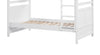 Quinn Bunk Bed with Ladder & Guard Rail for Kids, White - Twin/Twin | Lits superposés Quinn pour enfants avec échelle et garde-corps, blancs - simple et simple