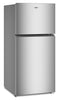 Whirlpool 29.5" 19 Cu. Ft. Top Freezer Refrigerator – Fingerprint Resistant Stainless Steel - WRTX5419SZ  | Réfrigérateur Whirlpool de 19 pi³ et de 29,5 po à congélateur supérieur - acier inoxydable résistant aux traces de doigts - WRTX5419SZ