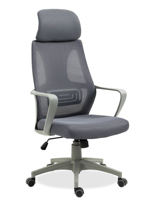 Bennet 24.4\" Adjustable Mesh Office Chair – Grey