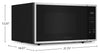 KitchenAid 1.6 Cu. Ft. Countertop Microwave – Stainless Steel - YKMCS122SSS | Four à micro-ondes de comptoir KitchenAid de 1,6 pi3 - acier inoxydable - YKMCS122SSS