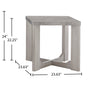 Cecily 35.5” Modern 3-Pack Coffee + 2 End Tables - White | Ensemble de 3 tables modernes Cecily de 35,5 po, table à café et 2 tables de bout - blanc