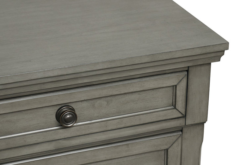 Chelsea Bedroom 7-Drawer Dresser, 60\"W x 38\"H - Grey