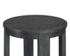 Declan 18" Modern Round End Table with Shelf - Black | Table de bout ronde Declan moderne de 18 po avec tablette - noire