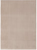 Dream Step Memory Foam Channel Taupe Faux Fur Area Rug - 7' x 10' | Carpette Dream Step à canaux en fausse fourrure taupe avec mousse à mémoire de forme - 7 pi x 10 pi