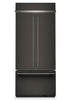 KitchenAid 36" 20.8 Cu. Ft. French Door Bottom Mount Refrigerator - Black Ore - KBFN536SBE | Réfrigérateur KitchenAid de 20,8 pi3 et de 36 po à portes françaises à congélateur inférieur - minerai noir - KBFN536SBE