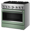 KitchenAid 5.1 Cu. Ft. Dual Fuel Range with No Preheat Air Fry – Cardamom - KFDS936SDC | Cuisinière hybride KitchenAid de 5,1 pi3 avec friture à air sans préchauffage - cardamome - KFDS936SDC