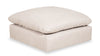 Eclipse Modular 8-Piece Linen-Look Fabric Sectional with Reversible Feather Down Cushions - Linen White | Sofa sectionnel modulaire Eclipse 8 pièces en tissu d’apparence lin avec coussins réversibles en duvet et plumes - blanc lin