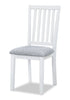 Bryn 3pc Dining Package with 42" Drop-Leaf Table & 2 Chairs, Fabric -Two-Tone White & Grey | Ensemble de salle à manger Bryn 3 pièces avec table de 42 po à abattant et 2 chaises - deux teintes, blanc et gris