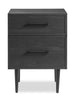 Brax Bedside 2-Drawer Nightstand, 18"W x 25.75"H - Black | Table de nuit Brax de 18 po (l) x 25,75 po (H) à 2 tiroirs - noire