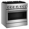 KitchenAid 5.1 Cu. Ft. Dual Fuel Range with No Preheat Air Fry – Stainless Steel - KFDS936SSS  | Cuisinière hybride KitchenAid de 5,1 pi3 avec friture à air sans préchauffage - acier inoxydable - KFDS936SSS