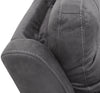 Floy 5-Piece Faux Suede Power Reclining Sectional with Power Headrests, Storage Console and USB Port - Grey | Sofa sectionnel à inclinaison électrique Floy 5 pièces en suédine avec appuie-têtes électriques, console de rangement et port USB - gris