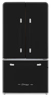 Classic Retro by Unique 36\" 21.4 Cu. Ft. Counter-Depth Refrigerator - Midnight Black - UGP-595L B AC