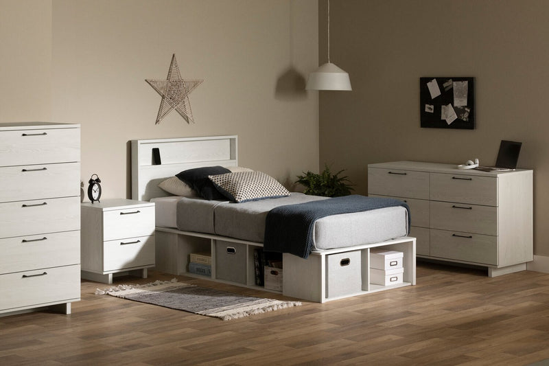 Everley 6-Drawer Dresser, 51.25\"W - White