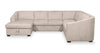Envy 3-Piece Left-Facing Chenille Fabric Sleeper Sectional with Storage Chaise - Almond Beige | Sofa-lit sectionnel de gauche Envy 3 pièces en tissu de chenille avec fauteuil long de rangement - beige amande