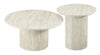 Sullivan 35.43" Round Coffee Table with Sintered Stone Top - Beige Travertine | Table à café ronde Sullivan de 35,43 po avec dessus en pierre frittée - travertin beige