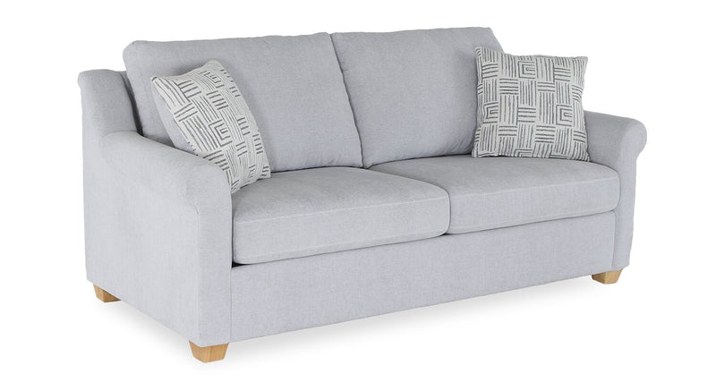 Finesse 81\" Contemporary Chenille Fabric Sofa - Rain