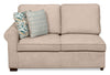 Scott Living Haven 2-Piece Right-Facing Chenille Fabric Cuddler Sectional - Taupe | Sofa sectionnel enveloppant de droite Haven de Scott Living 2 pièces en tissu de chenille - taupe