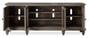 Baron 82” Rustic Pine TV Stand with Storage and Cable Management for TVs up to 90” - Dovetail Grey | Meuble pour téléviseur rustique Baron de 82 po en pin avec rangement et système de gestion des