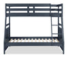 Quinn Bunk Bed with Ladder & Guard Rail for Kids, Blue - Twin/Full | Lits superposés Quinn pour enfants avec échelle et garde-corps, bleus - simple et double