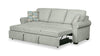 Scott Living Haven 96" Chenille Fabric Sleeper Sofa with Wood Legs - Seafoam Blue | Sofa-lit Haven de Scott Living de 96 po en tissu de chenille avec pattes en bois - bleu écume de mer