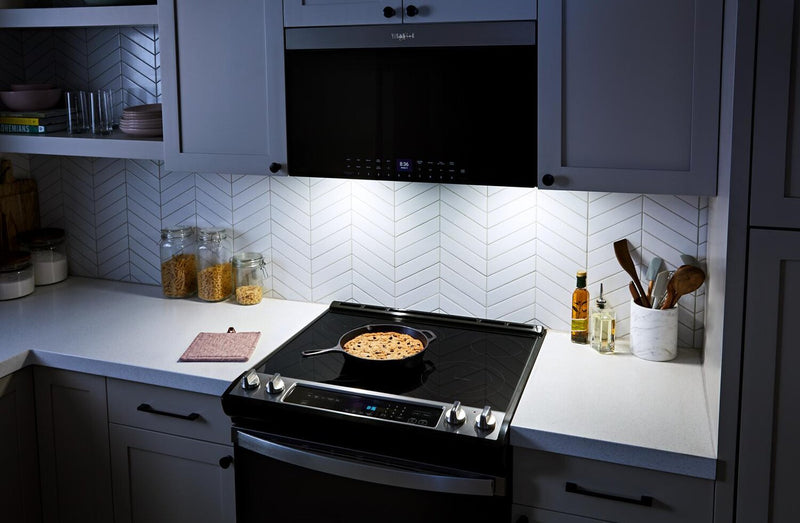 Whirlpool 1.1 Cu. Ft. Flush Over-the-Range Microwave with Air Fry - Stainless Steel - YWMMF7330RZ